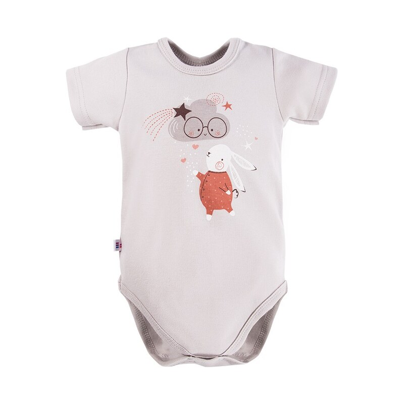 Eevi Body s krátkým rukávem MELLOW šedé - 74