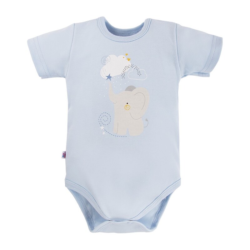 Eevi Body s krátkým rukávem MELLOW modré - 80