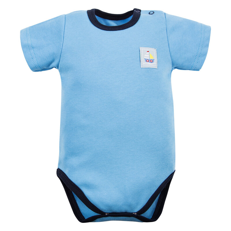 Eevi Body s krátkým rukávem STATKI modré - 92