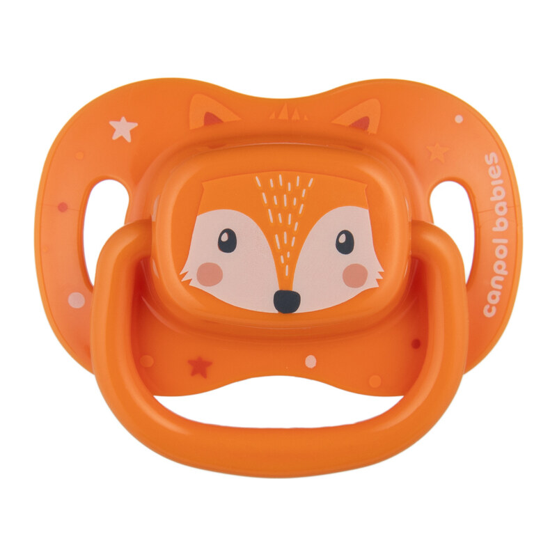 Canpol babies Dudlík silikonový symetrický CUTE ANIMALS 6-18m -