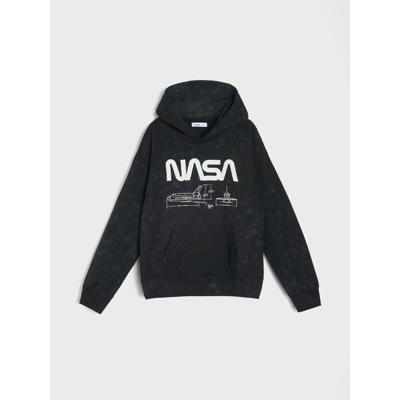 Sinsay - Mikina s kapucí NASA - šedá