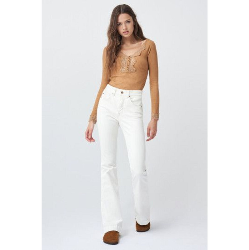 Salsa Jeans dámské hnědé tričko