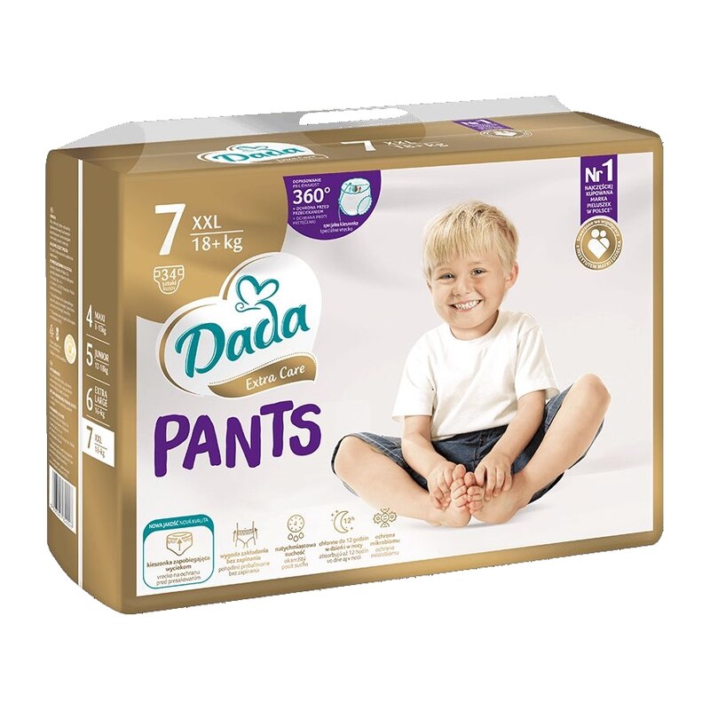 Dada extra care PANTS 7 XXL, 18+kg, 34ks