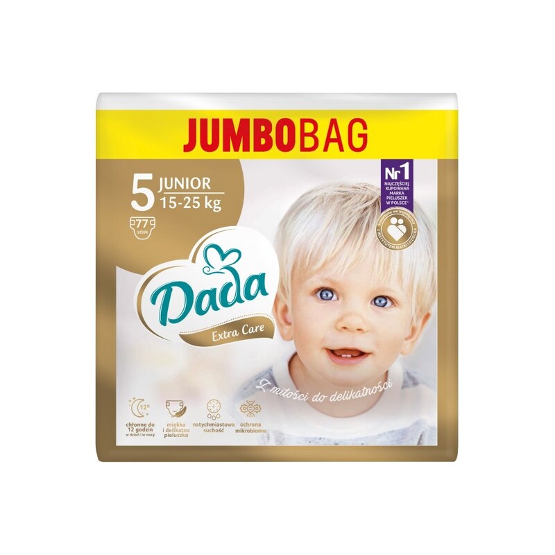 Dada JUMBOBAG extra care vel.5, 15-25kg, 77ks