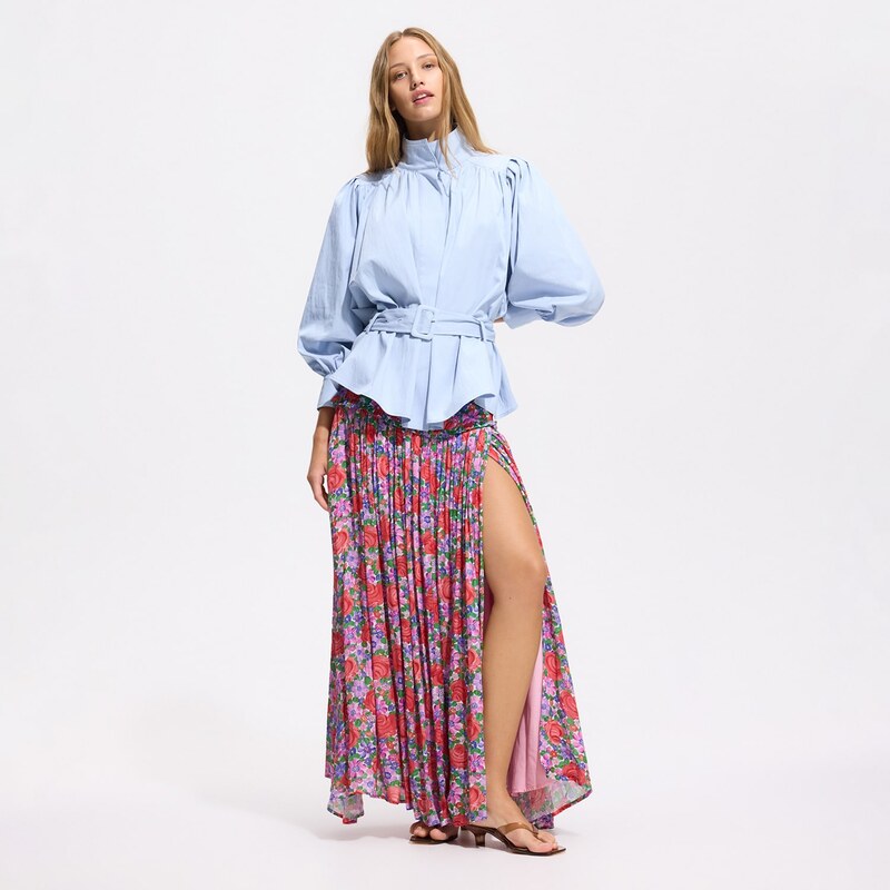 Reserved - Sukně s autorským vzorem - vícebarevná
