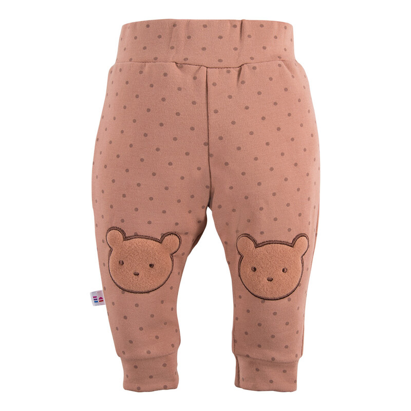 Eevi Dětské kalhoty Hearts&Bears béžové - 80