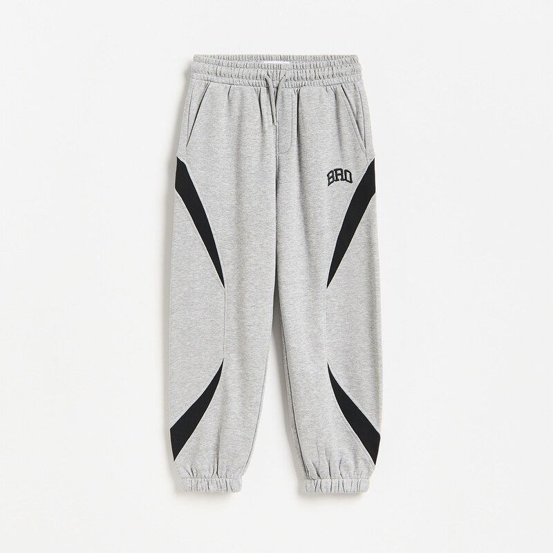 Reserved - BOYS` TROUSERS - světle šedá