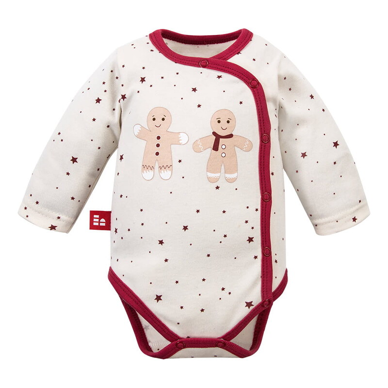 Eevi Body rozepínací s dlouhým rukávem My First Christmas - 56