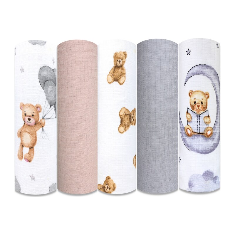 Ega Kids TETRA pleny (5ks) - medvídci