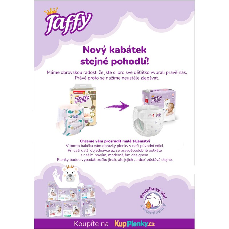 Taffy Premium Care vel. 6 EXTRA LARGE 16+kg, 34ks MEGA PACK