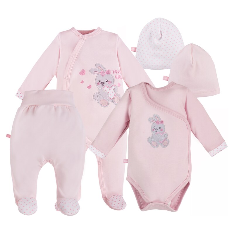 Eevi Kojenecká souprava NEWBORN růžová - 62