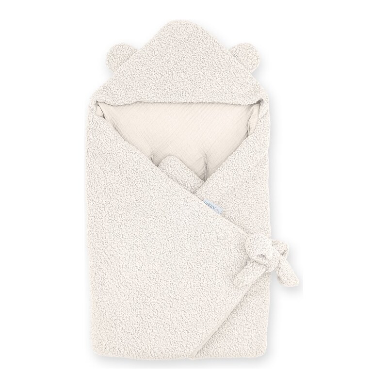 ALBERO MIO Dětská zavinovačka do autosedačky COTTON MUSLIN &