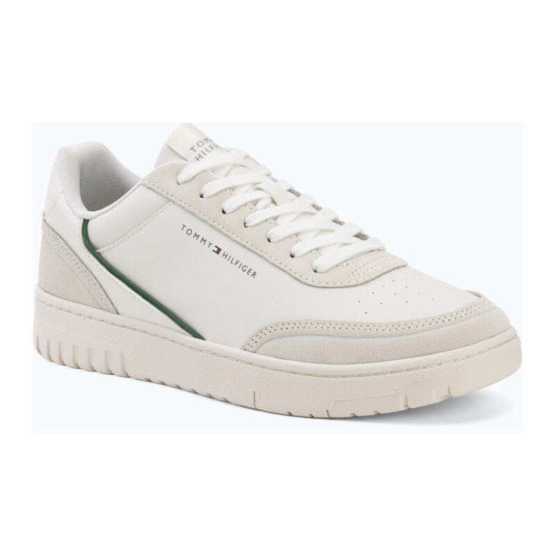 Pánské boty Tommy Hilfiger Basket Core Leather Suede Mix ecru