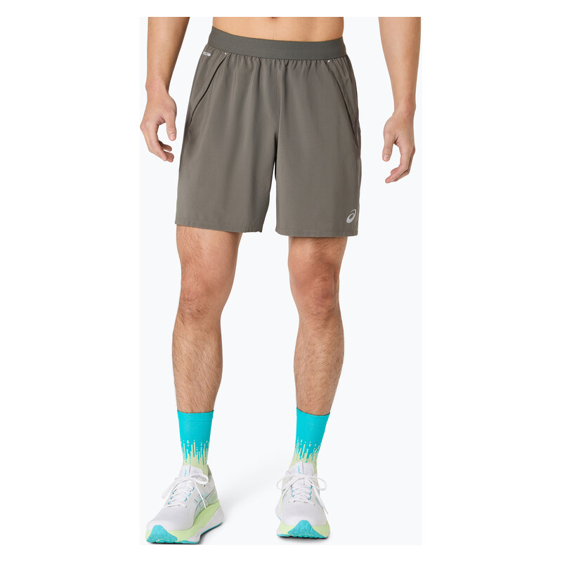 Pánské běžecké šortky Asics Road 2-N-1 7In Short Truffle Grey