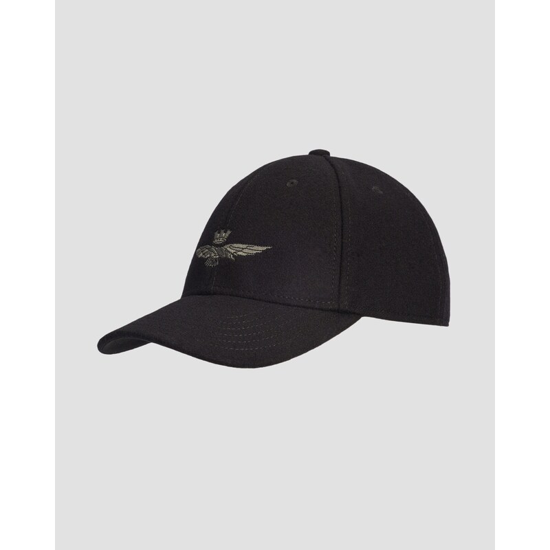 Černá Zimní Kšiltovka Unisex Aeronautica Militare