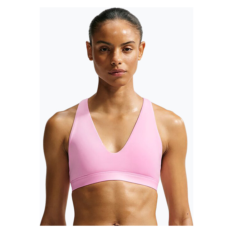 Sportovní podprsenka Nike Indy Strappy pink rise/black