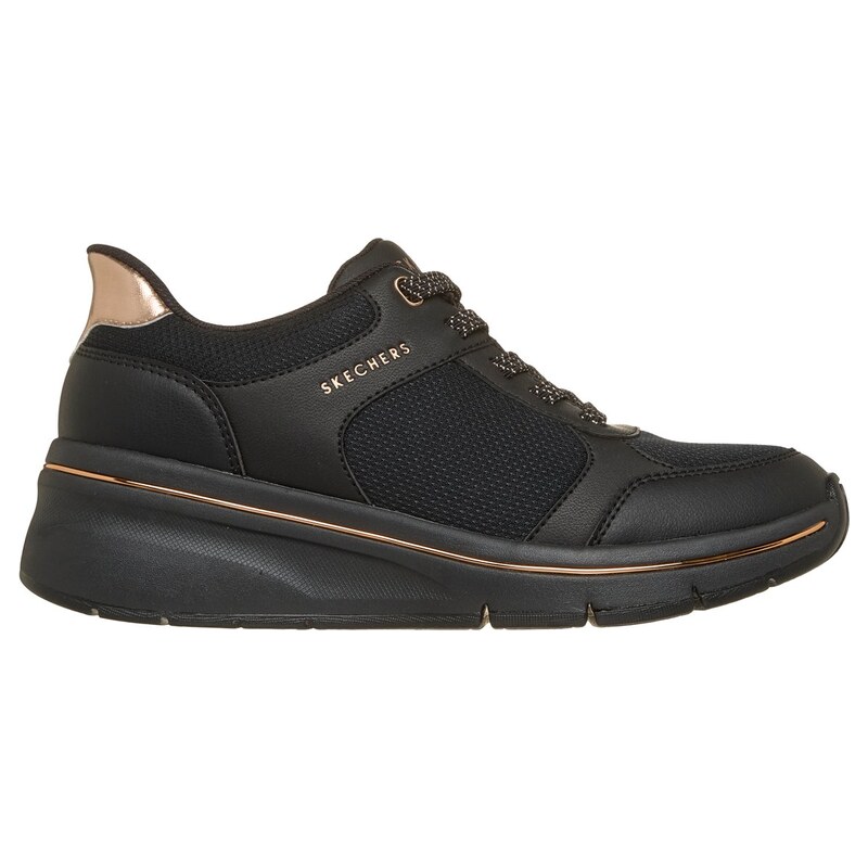Skechers Ženy Slip-ins: Billion Flex - Livin Lush Wedge v Černá,
