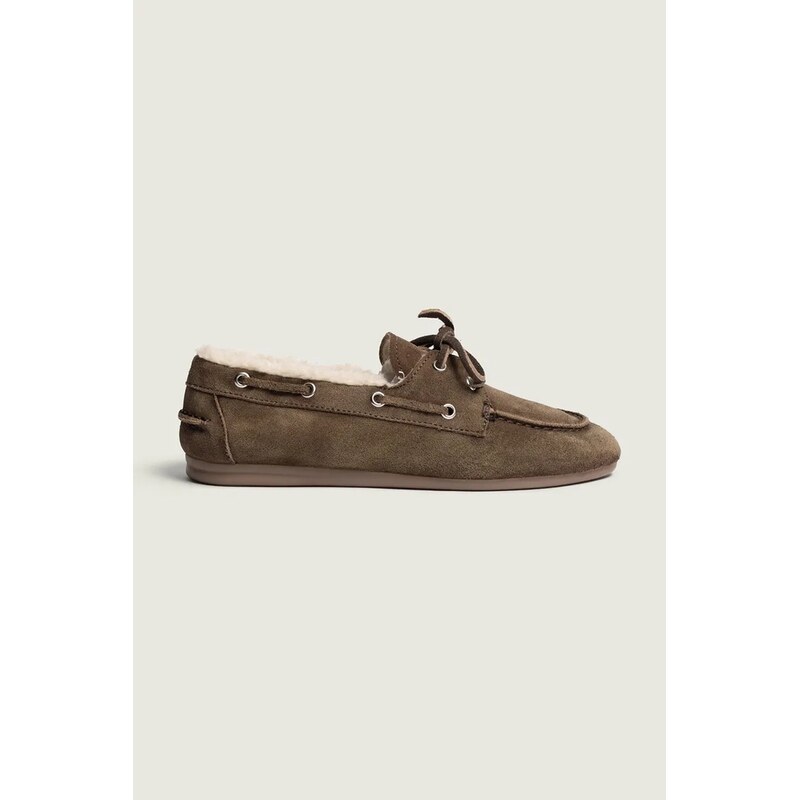 Posa Mokasíny dámské semišové Boat Loafer
