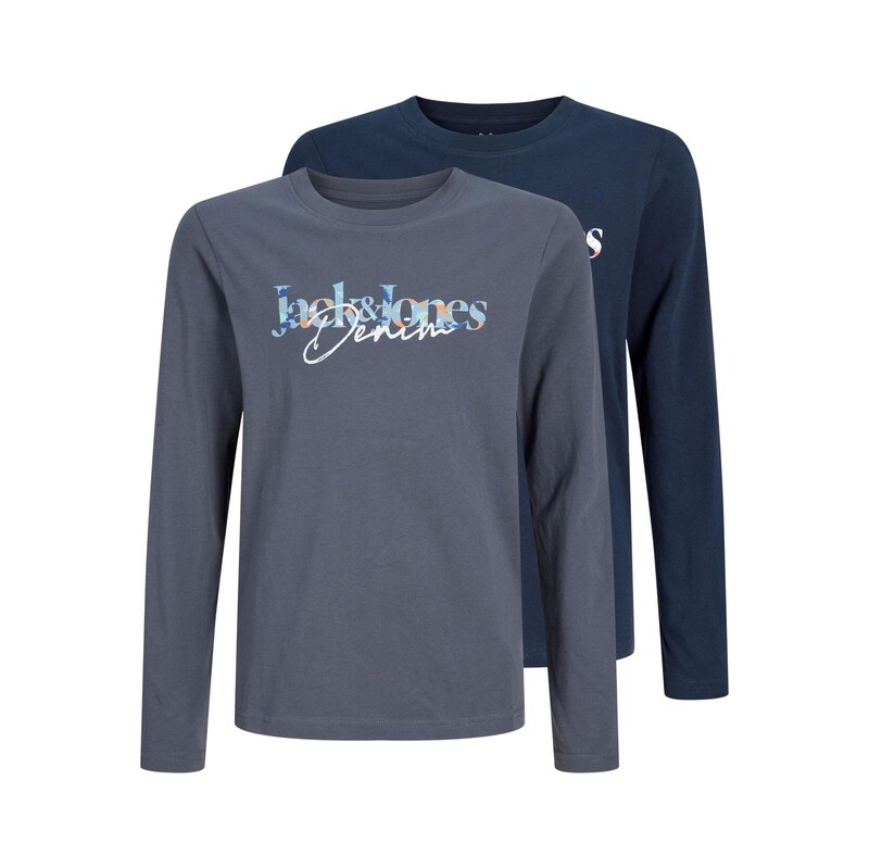 Jack & Jones Junior Tričko JJTOM námořnická modř / světlemodrá /