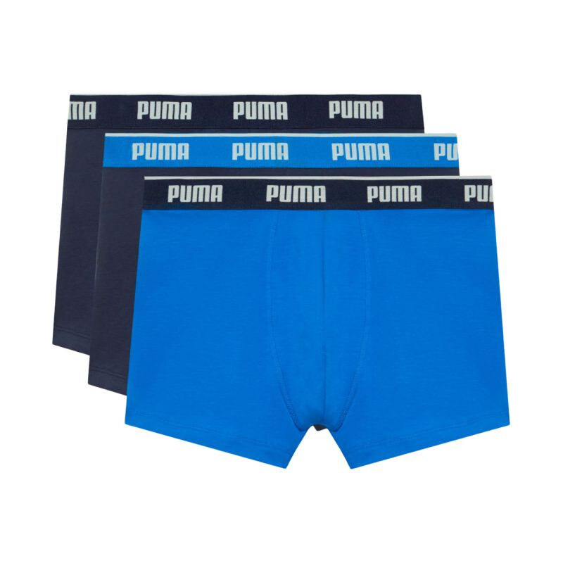 Pánské boxerky Puma, balení po 3 kusech, tmavě modré, modré