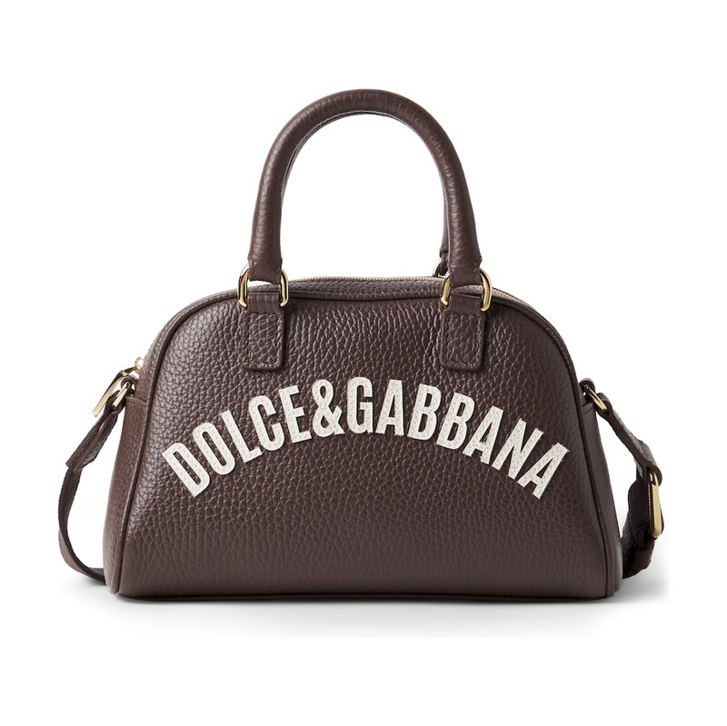 Dolce&Gabbana Kids Logo appliquÃ leather crossbody bag