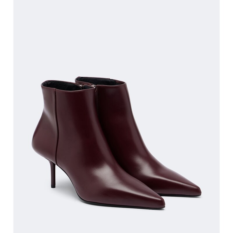 Dámské kotníkové boty Max Mara v barvě Bordeaux