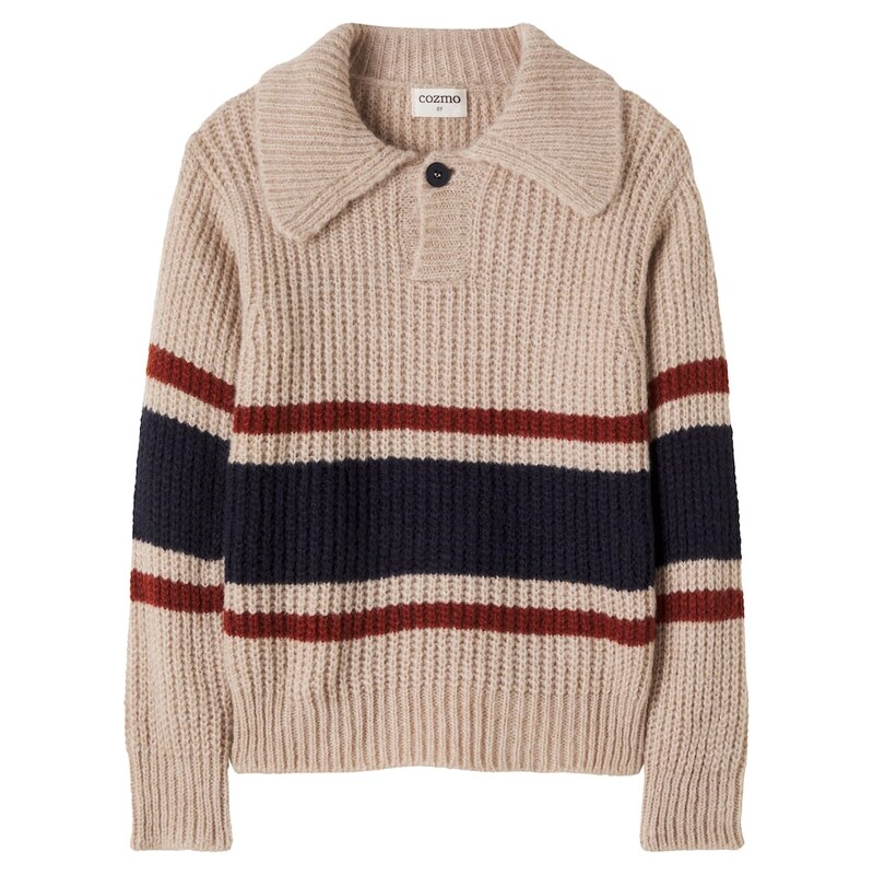 Cozmo Striped polo sweater