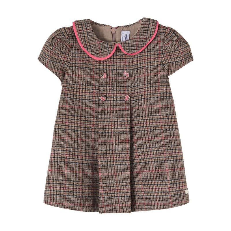 Tartine et Chocolat Baby Prince of Wales check dress