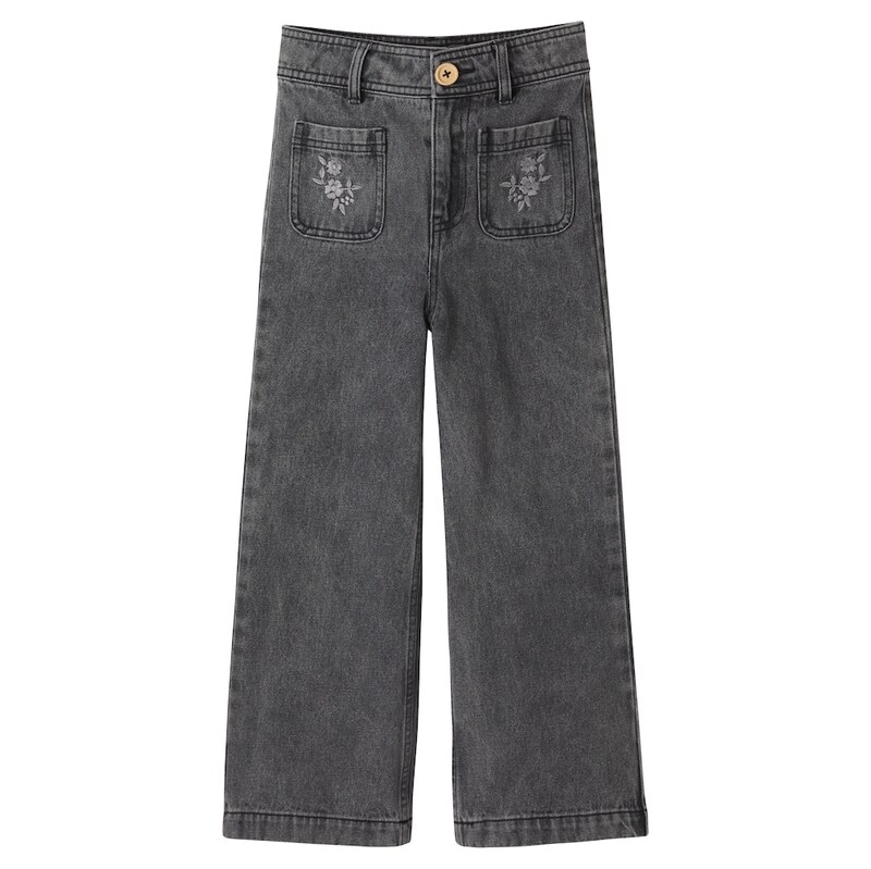 Cera Una Volta Serena embroidered floral jeans