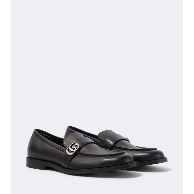 Gucci Double G leather loafers