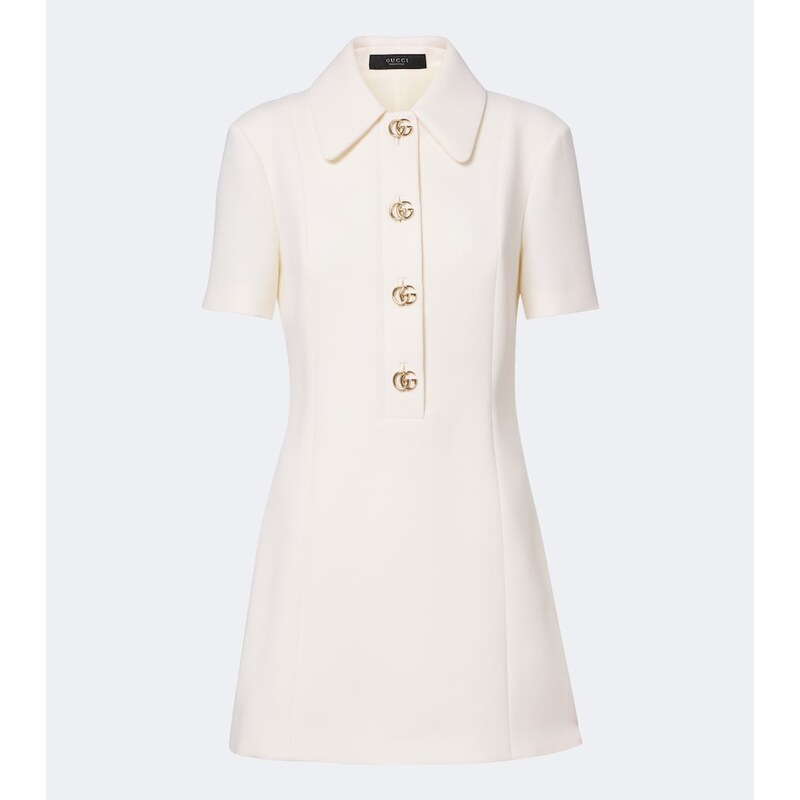 Gucci Double G wool crÃªpe polo dress
