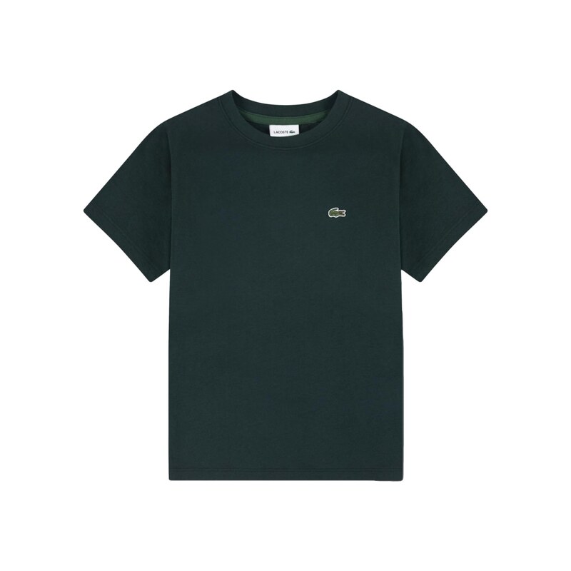 LACOSTE Tričko tmavě zelená