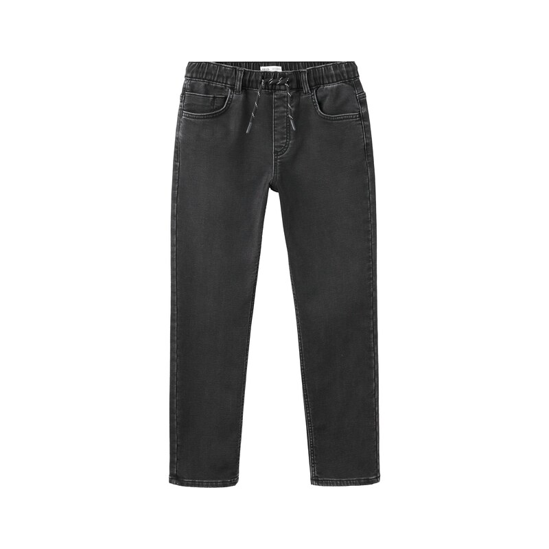 MANGO KIDS Džíny COMFY černá džínovina