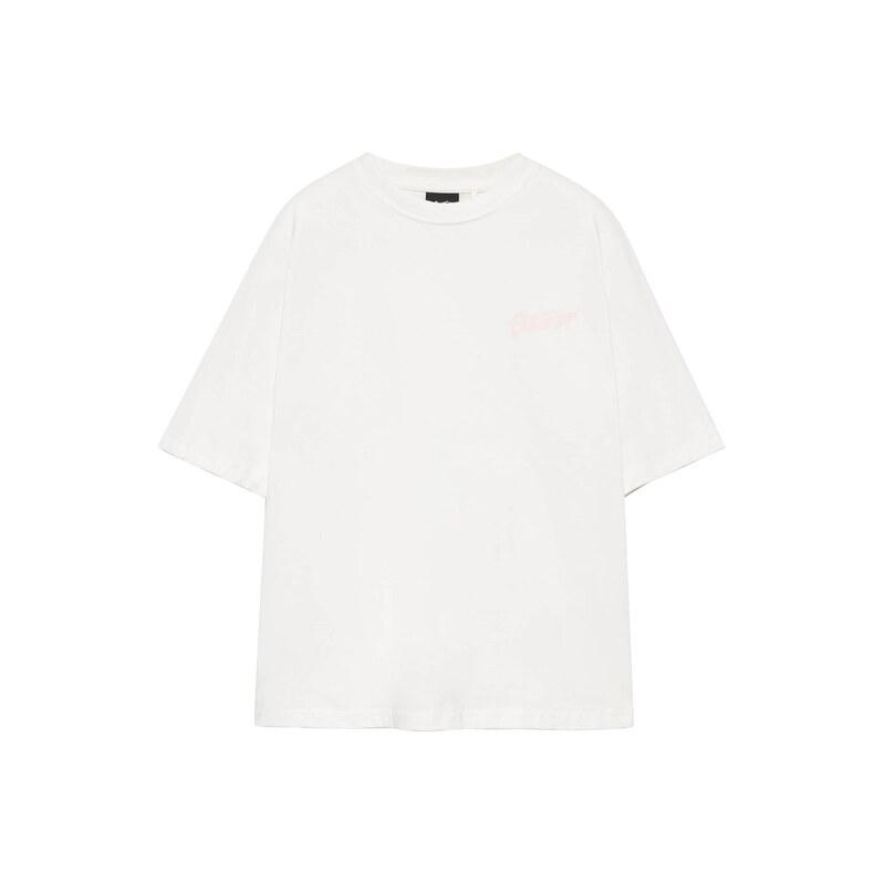 Pull&Bear Tričko STWD růžová / bílá
