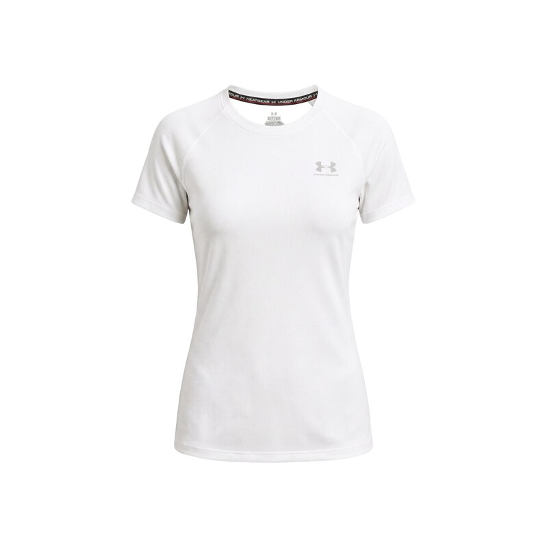 UNDER ARMOUR Funkční tričko Authentics Comp světle šedá / bílá