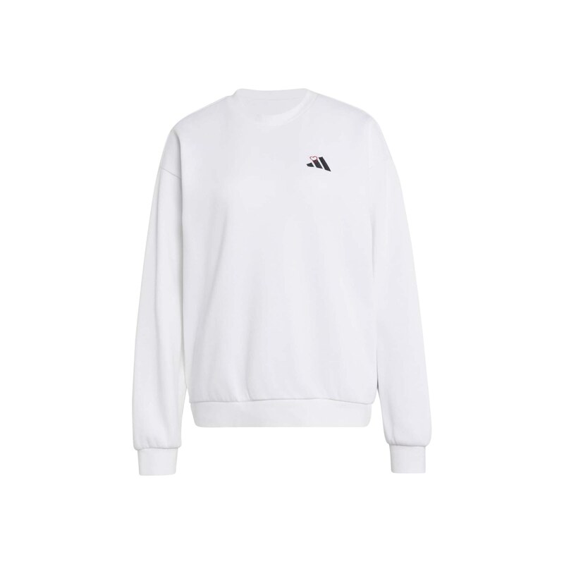 ADIDAS SPORTSWEAR Sportovní mikina černá / bílá