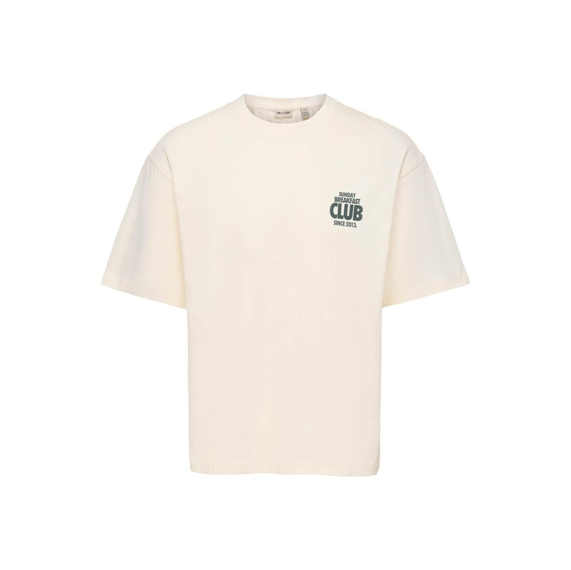 Only & Sons Tričko ONSFRED tmavě zelená / offwhite