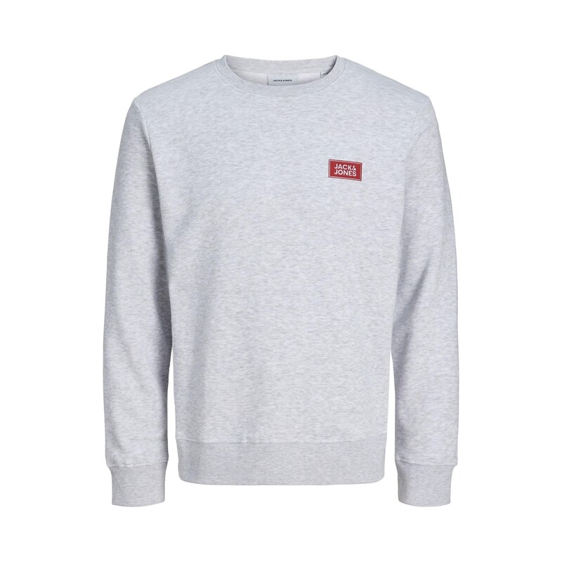 JACK & JONES Mikina JJRUSH bílý melír