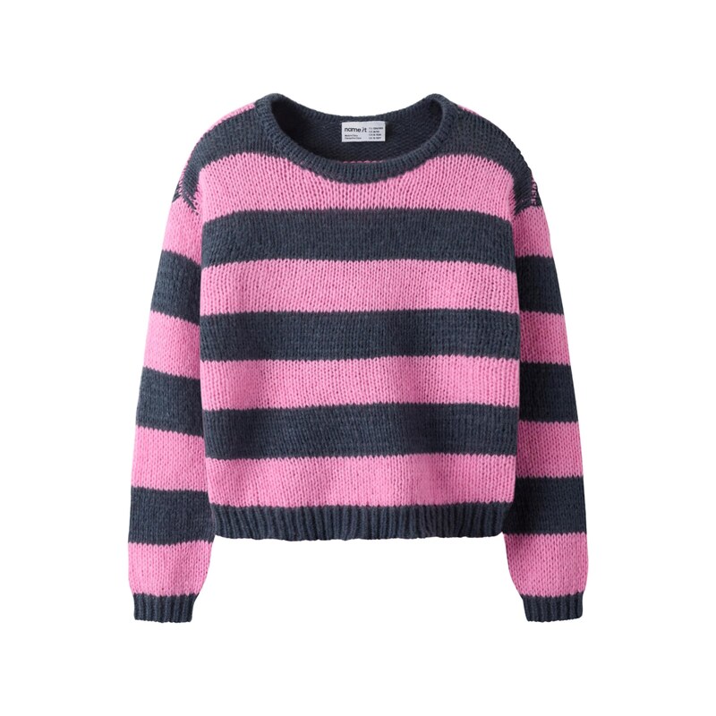 NAME IT Svetr NKFLELIA námořnická modř / pink