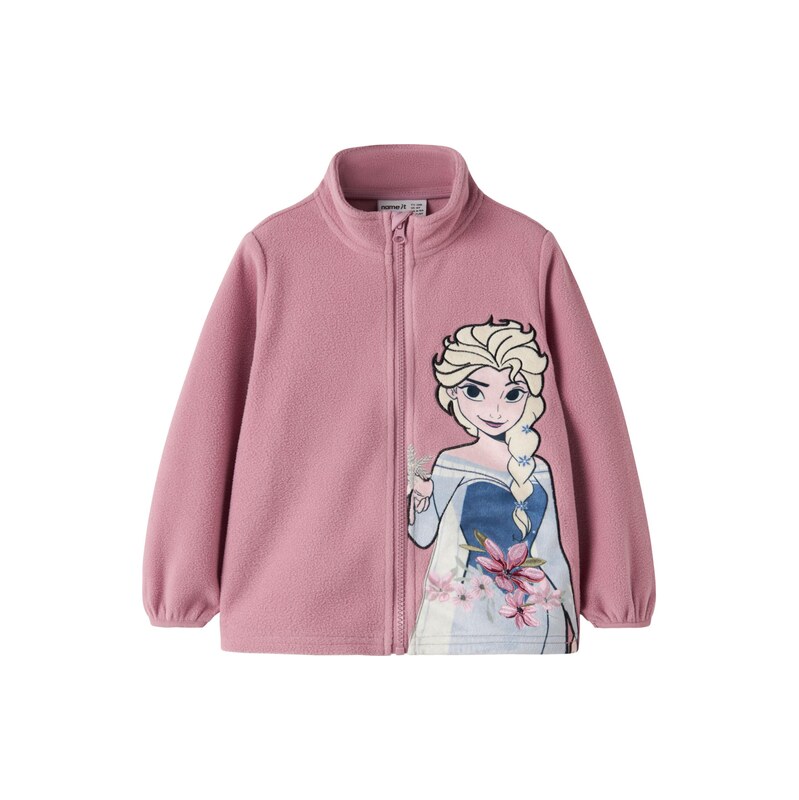 NAME IT Fleecová mikina NMFJALISA FROZEN safírová / světlemodrá