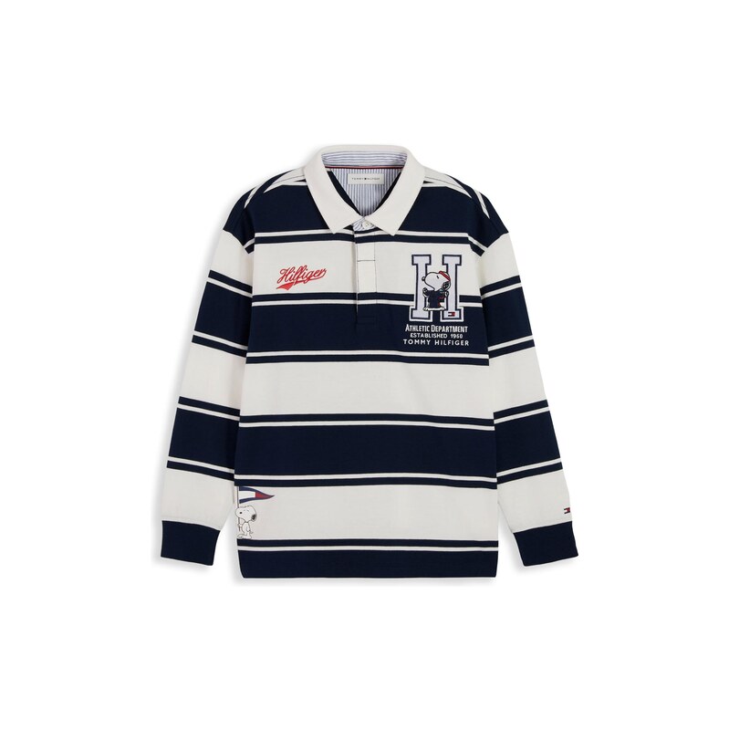 TOMMY HILFIGER Tričko PEANUTS námořnická modř / červená třešeň /