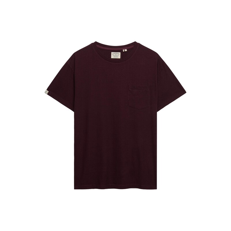 Superdry & Co Tričko vínově červená
