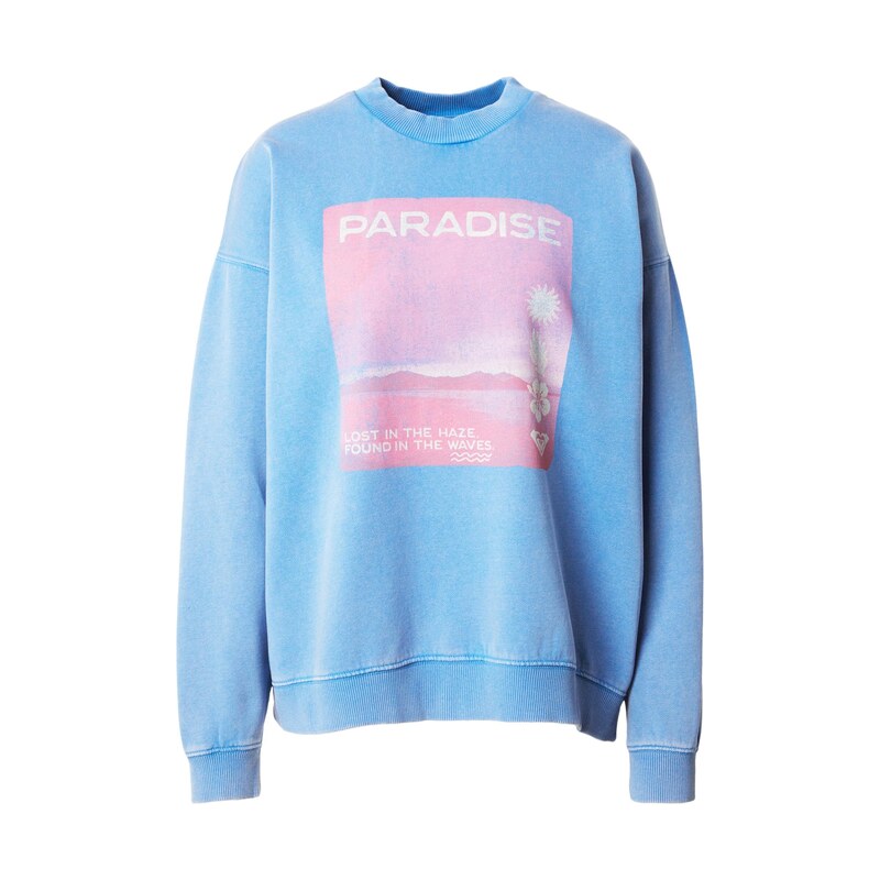 ROXY Mikina nebeská modř / malinová / starorůžová / offwhite