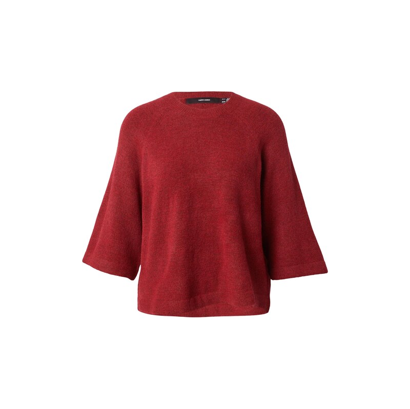 VERO MODA Svetr VMLEFILE rezavě červená