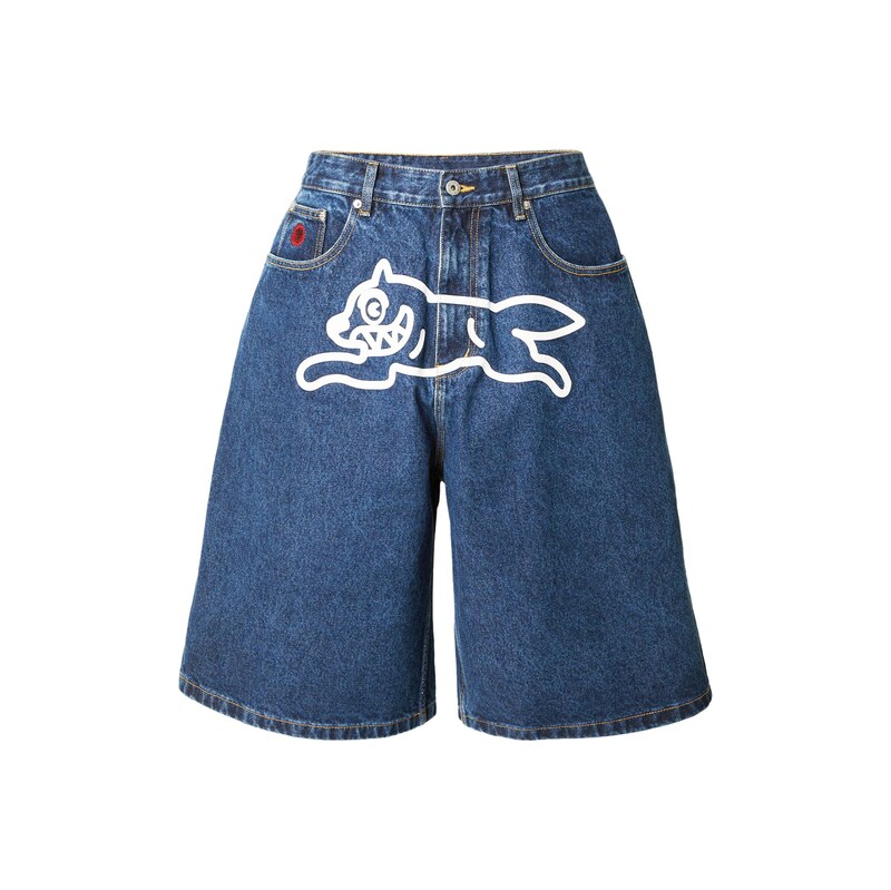 Billionaire Boys Club Džíny RUNNING DOG modrá džínovina / bílá