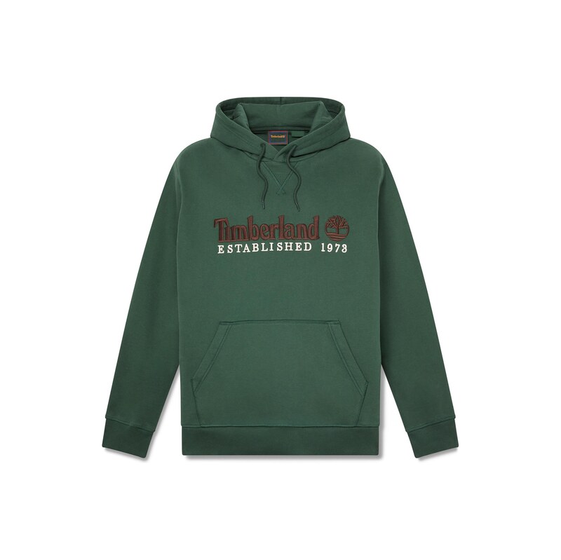 TIMBERLAND Mikina hnědá / zelená / bílá