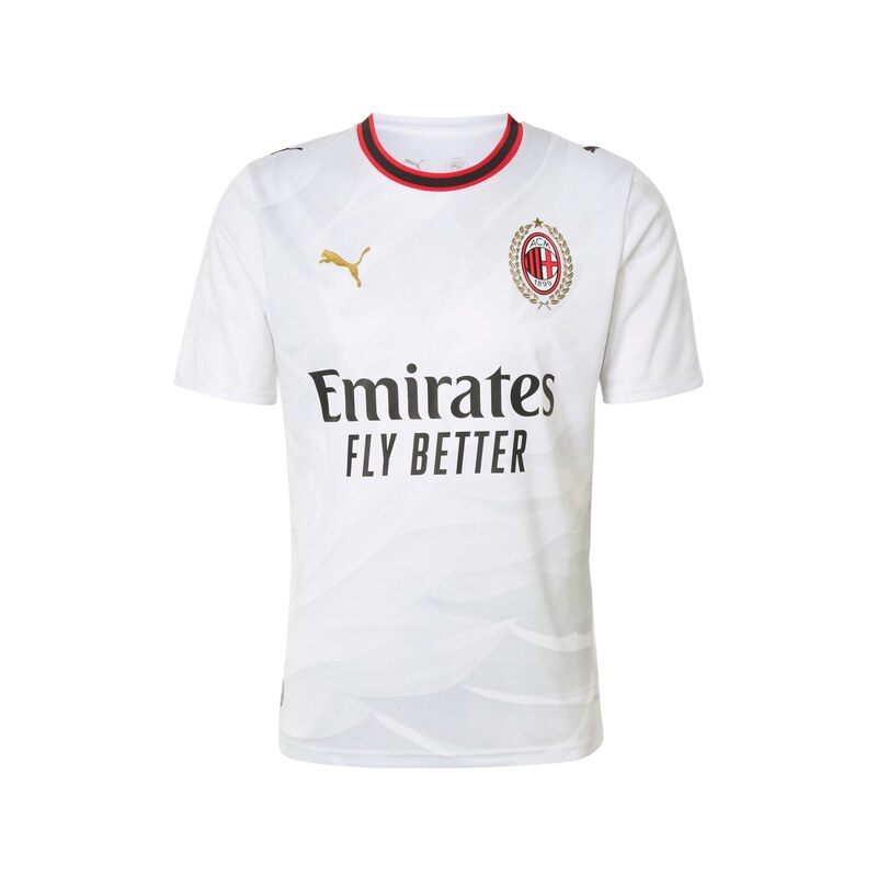 PUMA Funkční tričko ACM Away zlatá / červená / černá / bílá