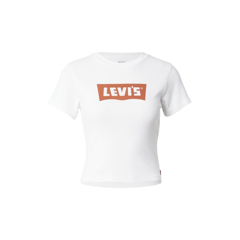 LEVIS  Tričko Essential karamelová / bílá