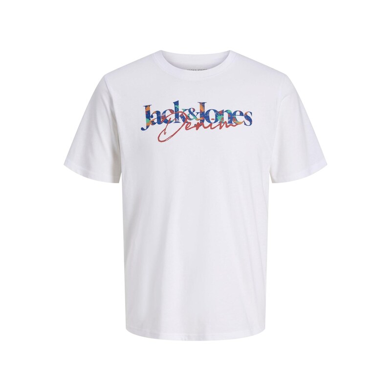 JACK & JONES Tričko JJTOM námořnická modř / červená / bílá