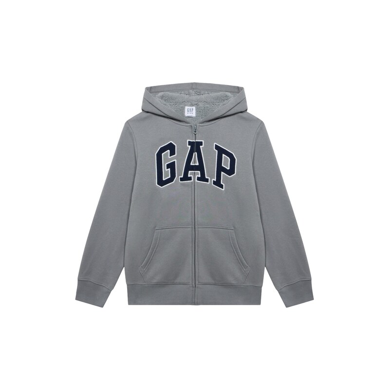 GAP Mikina šedá / černá / bílá